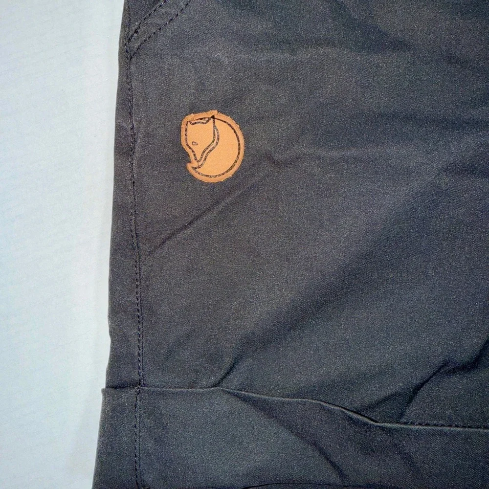 Fjallraven Womens High Coast Trail Shorts Black Hiking Outdoor EU‎ 42 US 32-33